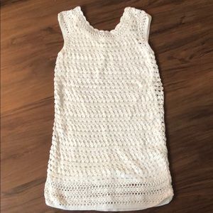 White crochet dress